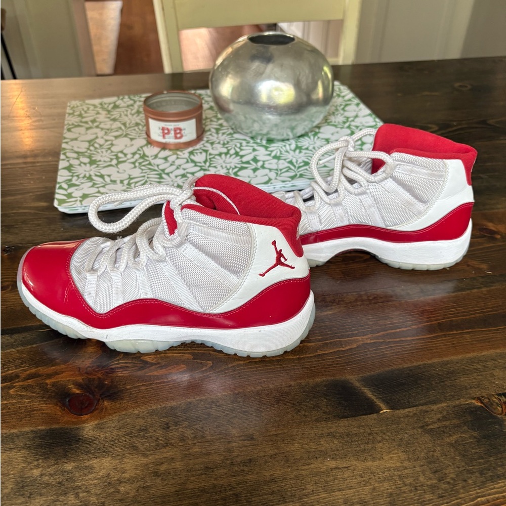Jordan 1 Cherry Red- Kids Red and White Sneakers
